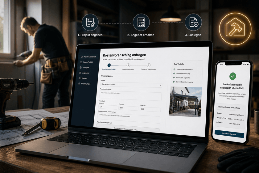 Kostenvoranschlag-Tool für Handwerker